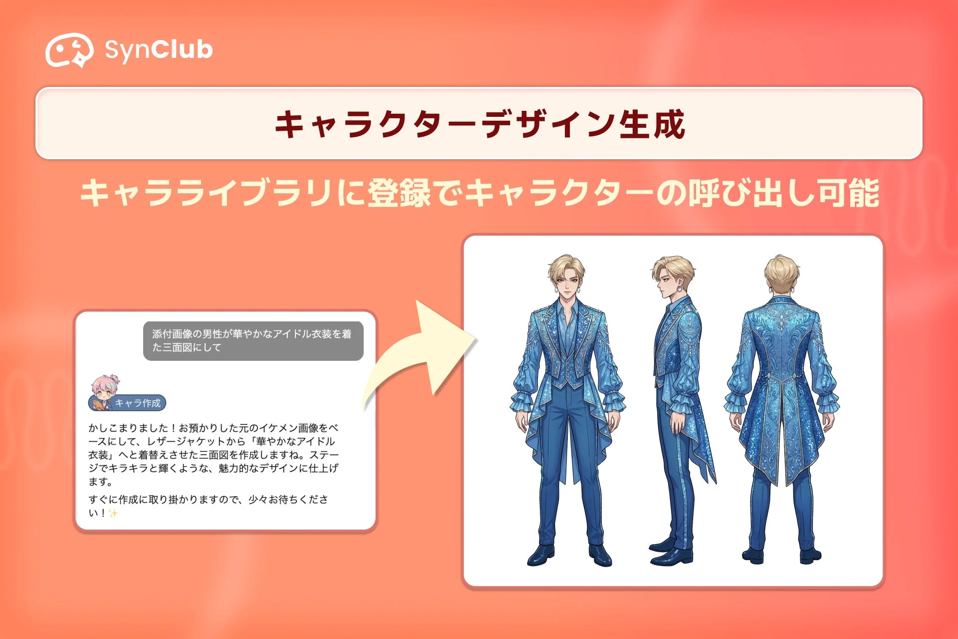 キャラクターデザイン生成