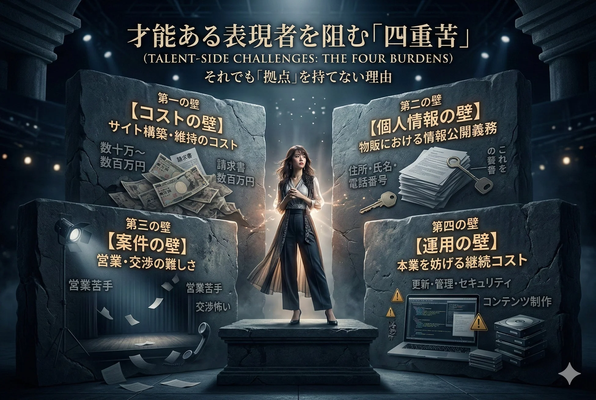 才能ある表現者を阻む四重苦