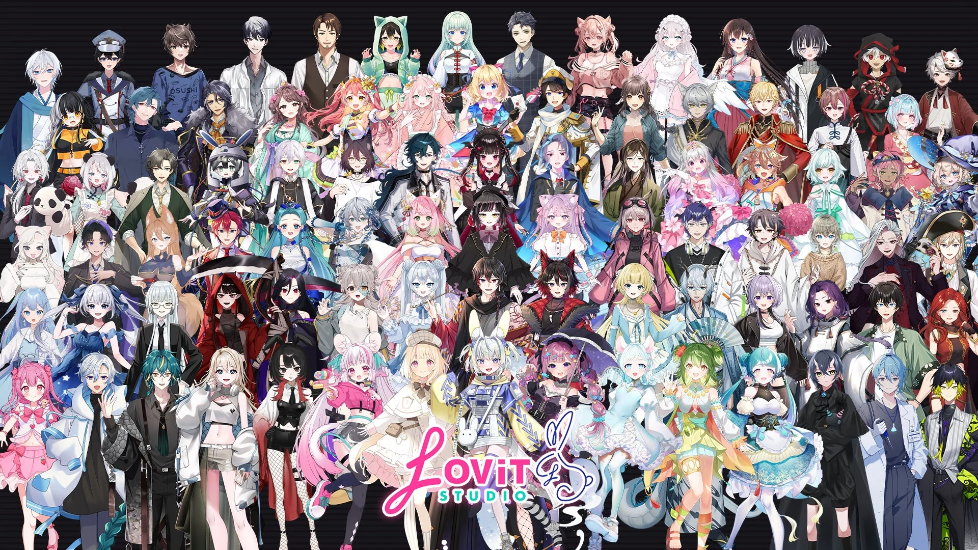 LOViT STUDIO 所属Vライバー集合イラスト