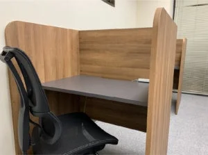 集中できる個別ブース