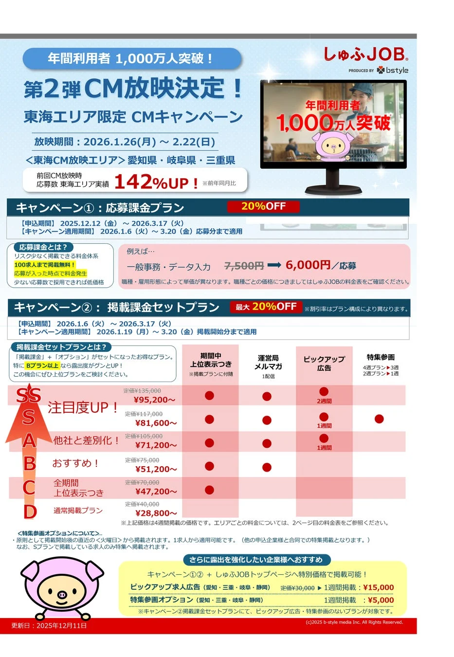 東海エリア限定CMキャンペーン