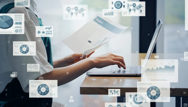 データ分析とテクノロジーのイメージ