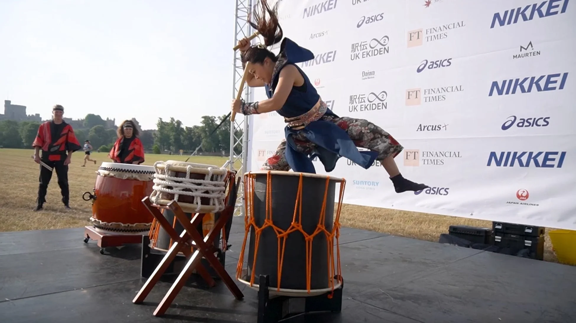 UK EKIDENでの和太鼓パフォーマンス