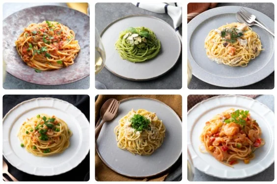 美味しそうなパスタ料理