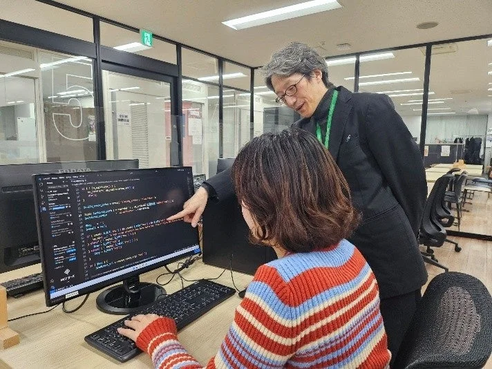 オフィスでの指導風景