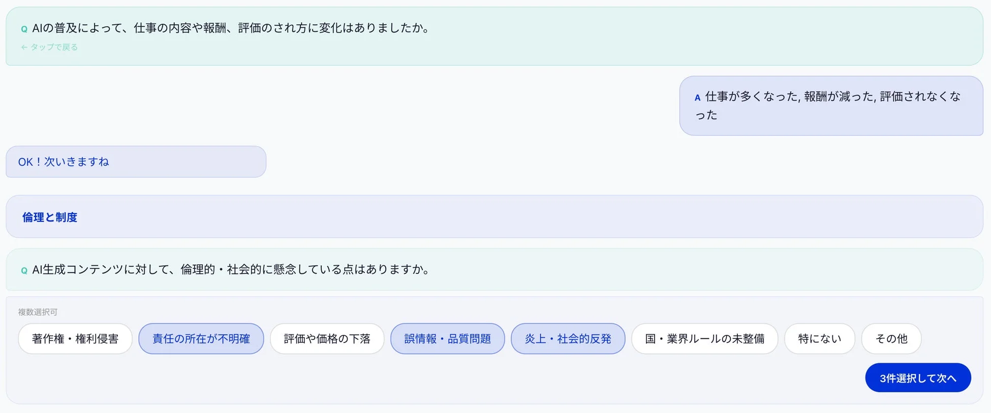 倫理と制度に関する質問