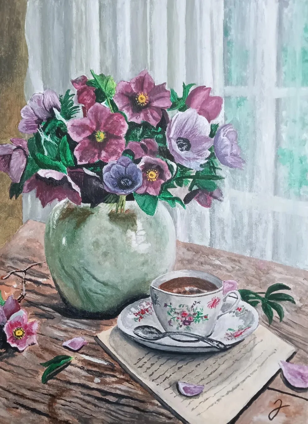 花と珈琲の午後