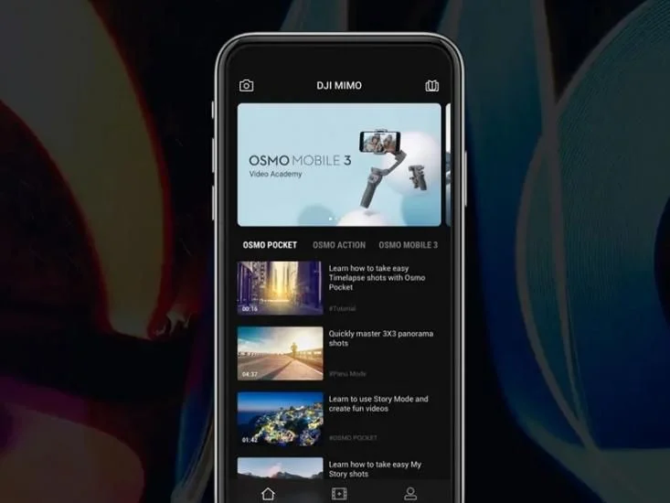 DJI MIMOアプリの画面