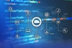 クラウドコンピューティングの概念図