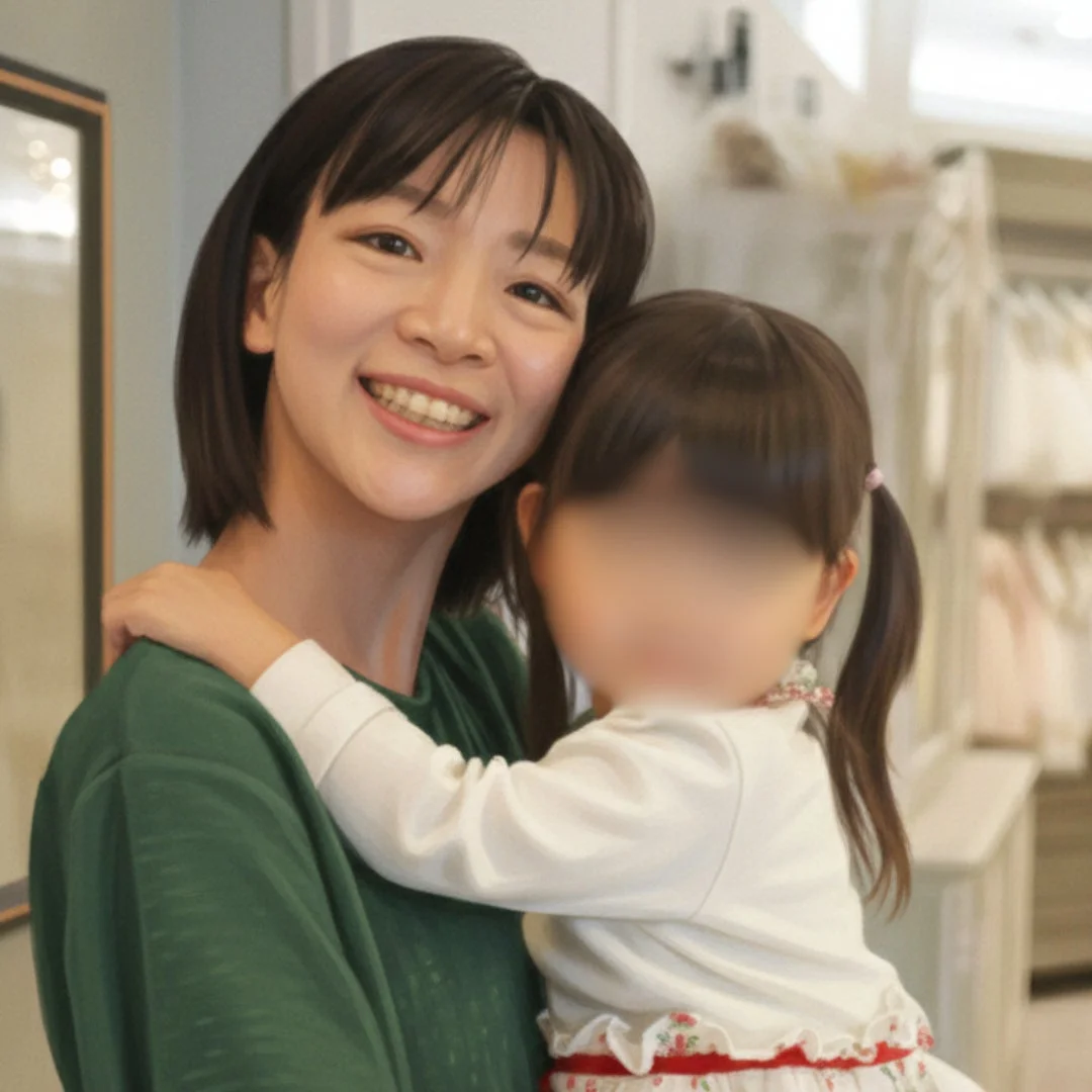 子供を抱きしめる女性
