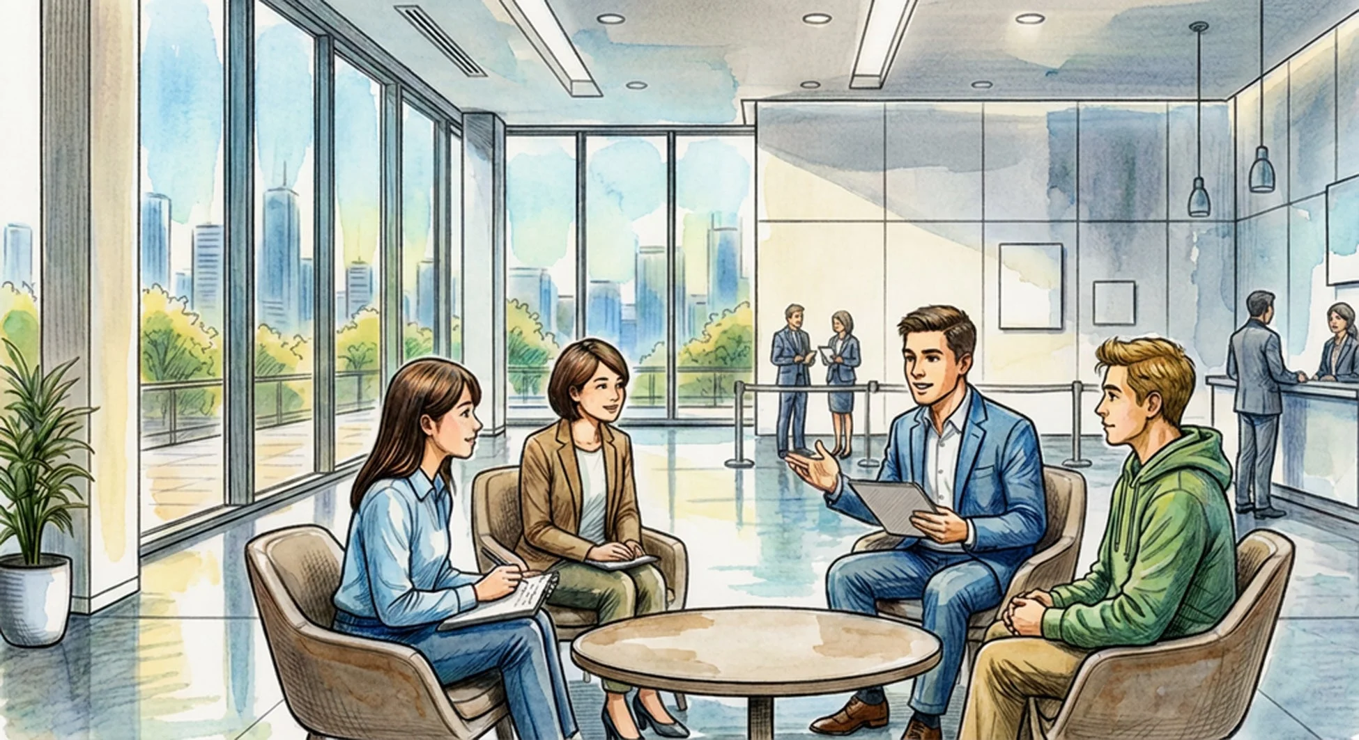 スタートアップ案内所の様子