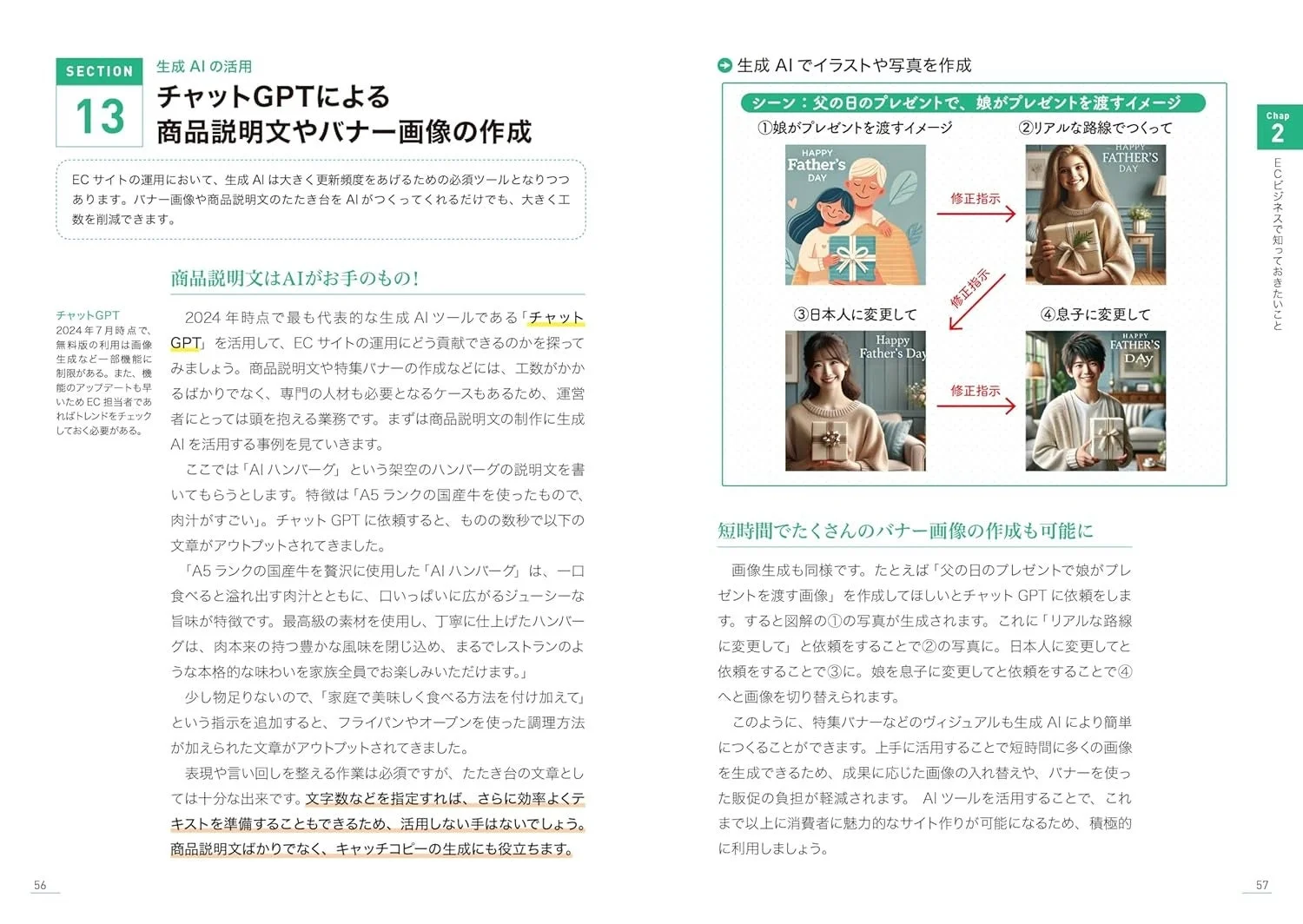 チャットGPTによる商品説明文やバナー画像の作成