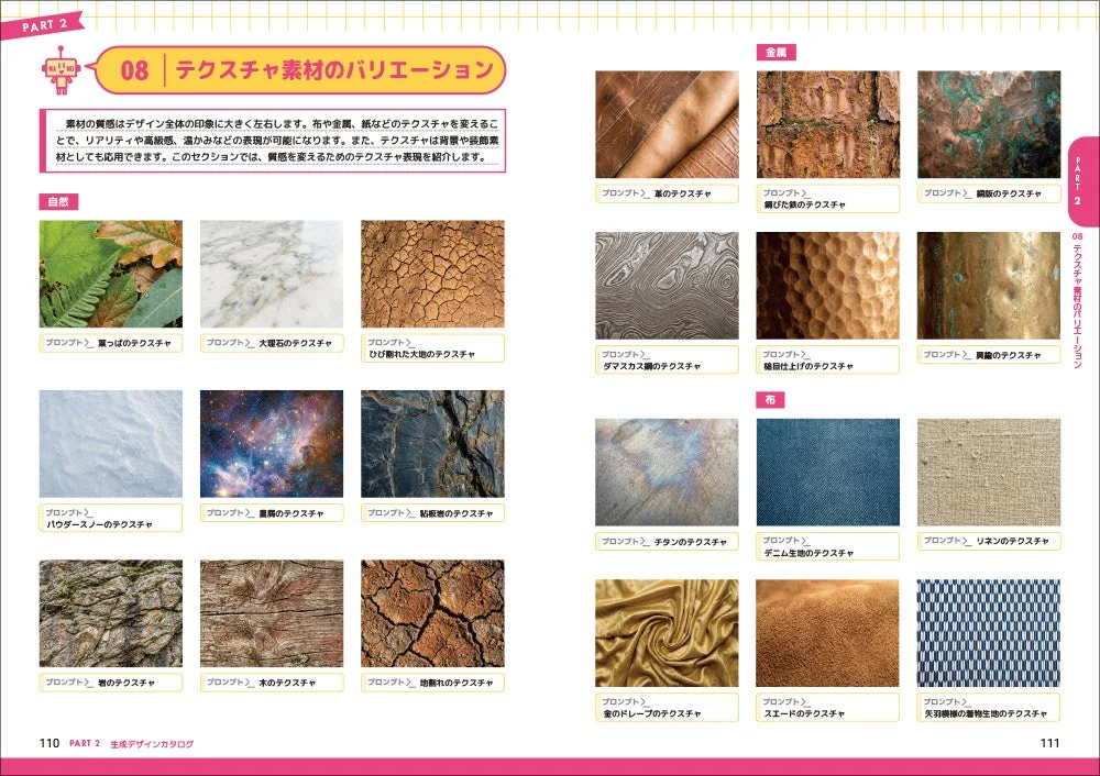 テクスチャ素材のバリエーション