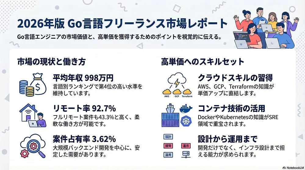 2026年版 Go言語フリーランス市場レポート