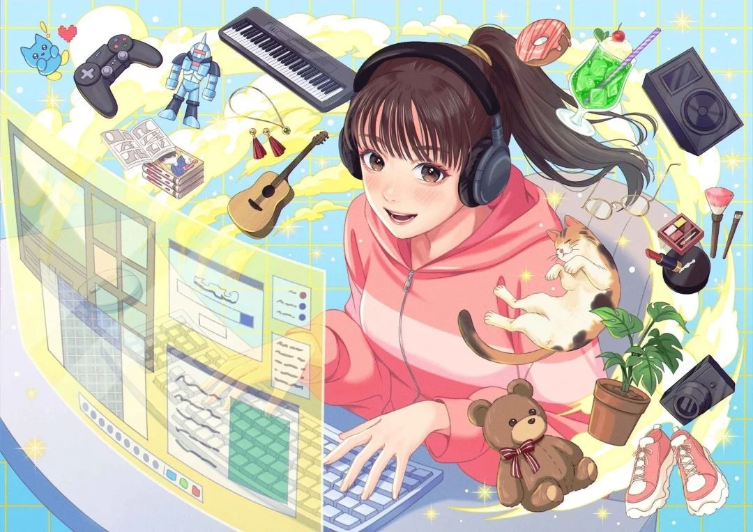 女性クリエイターのイラスト