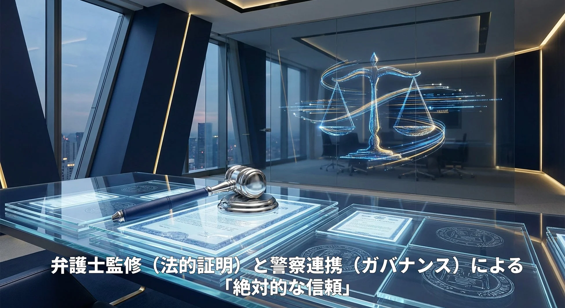 弁護士監修と警察連携による「絶対的な信頼」