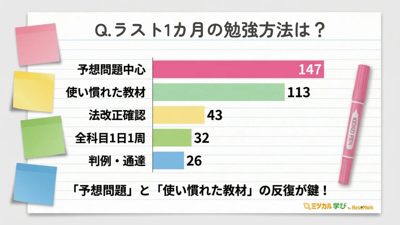 ラスト1カ月の勉強方法