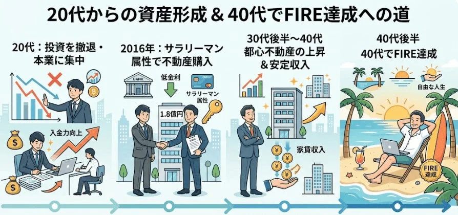 20代からの資産形成と40代でのFIRE達成への道