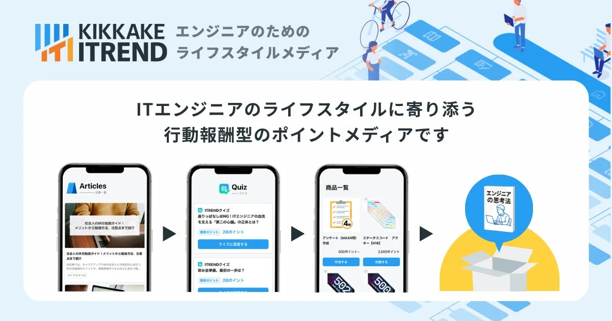 KIKKAKE ITRENDのウェブサイトスクリーンショット