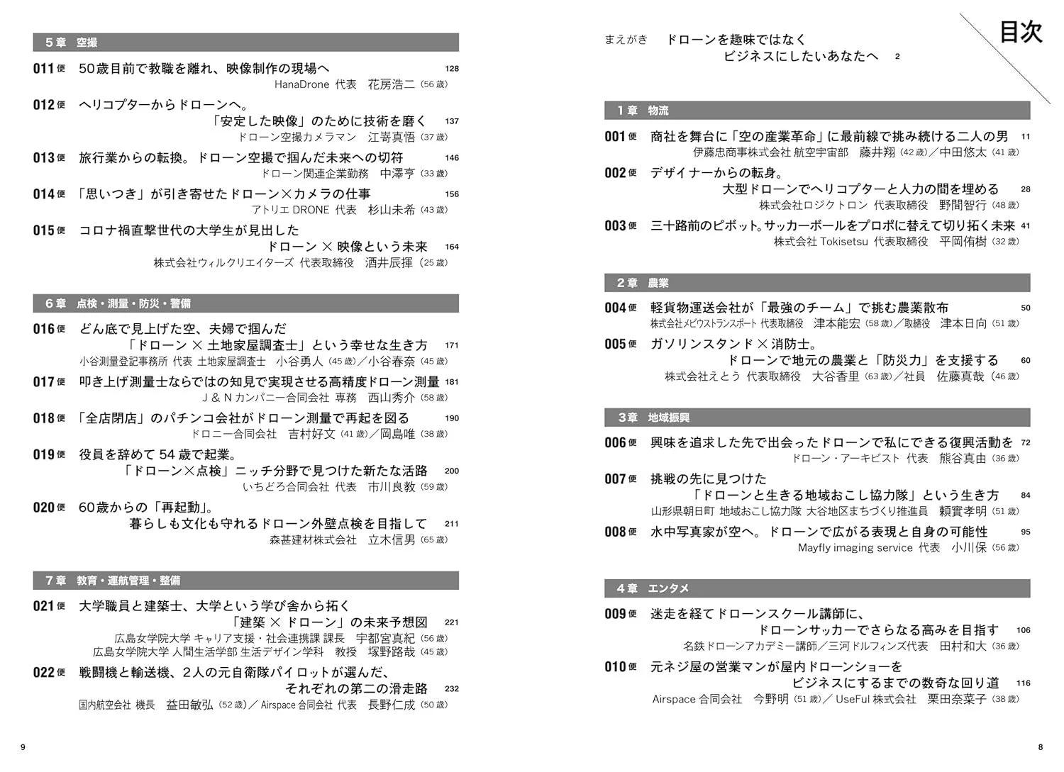 ドローンを仕事にする 目次