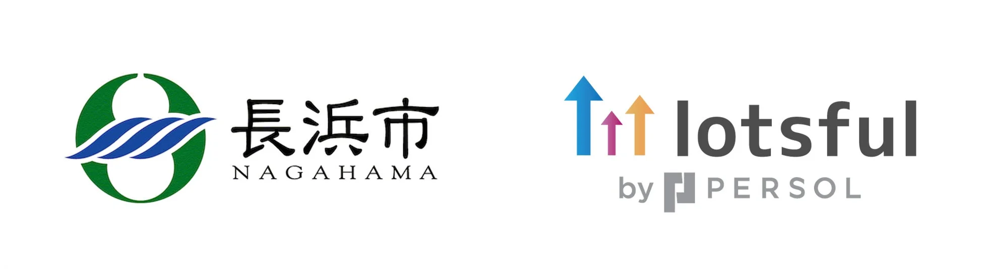 長浜市とlotsfulのロゴ