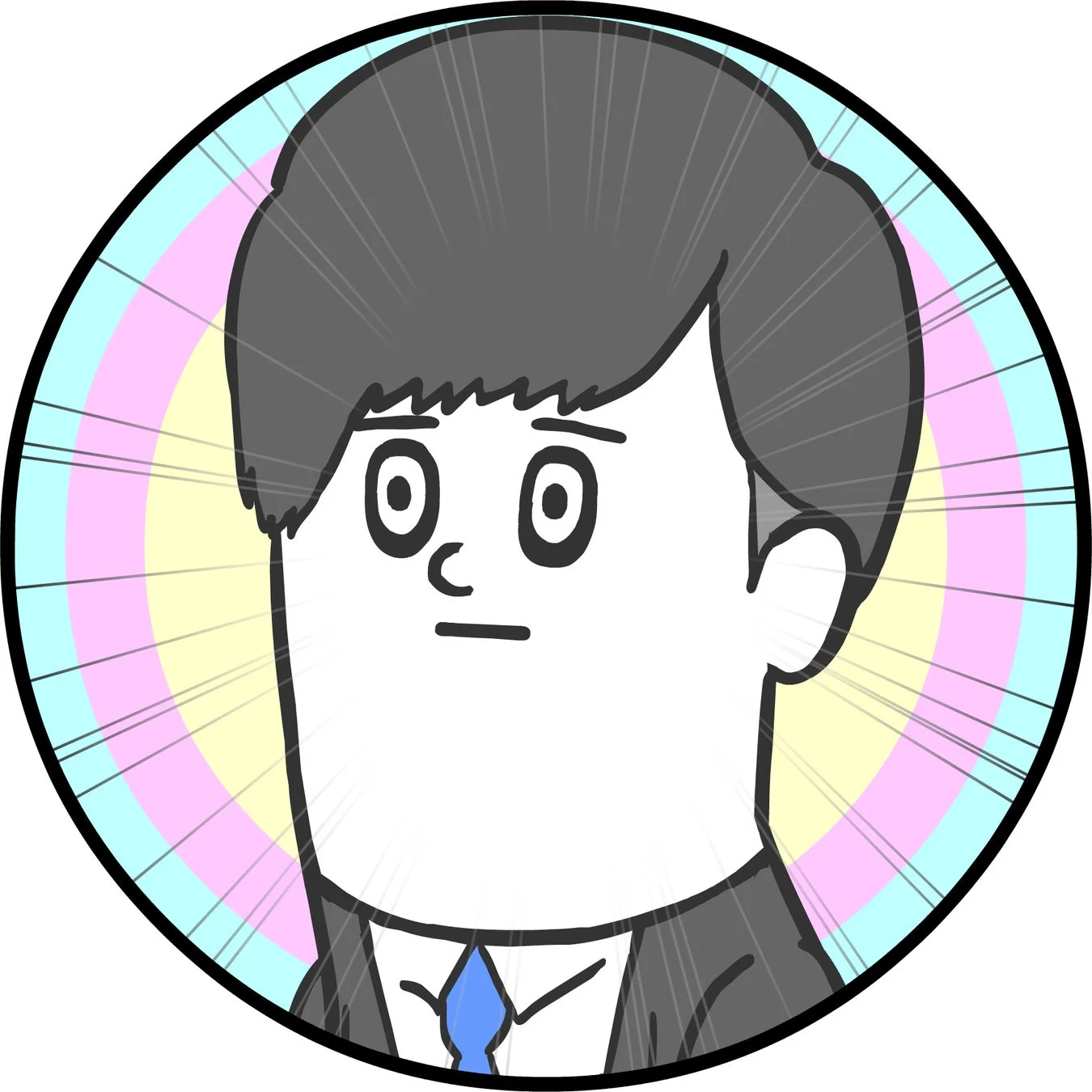 スーツ姿の男性キャラクター