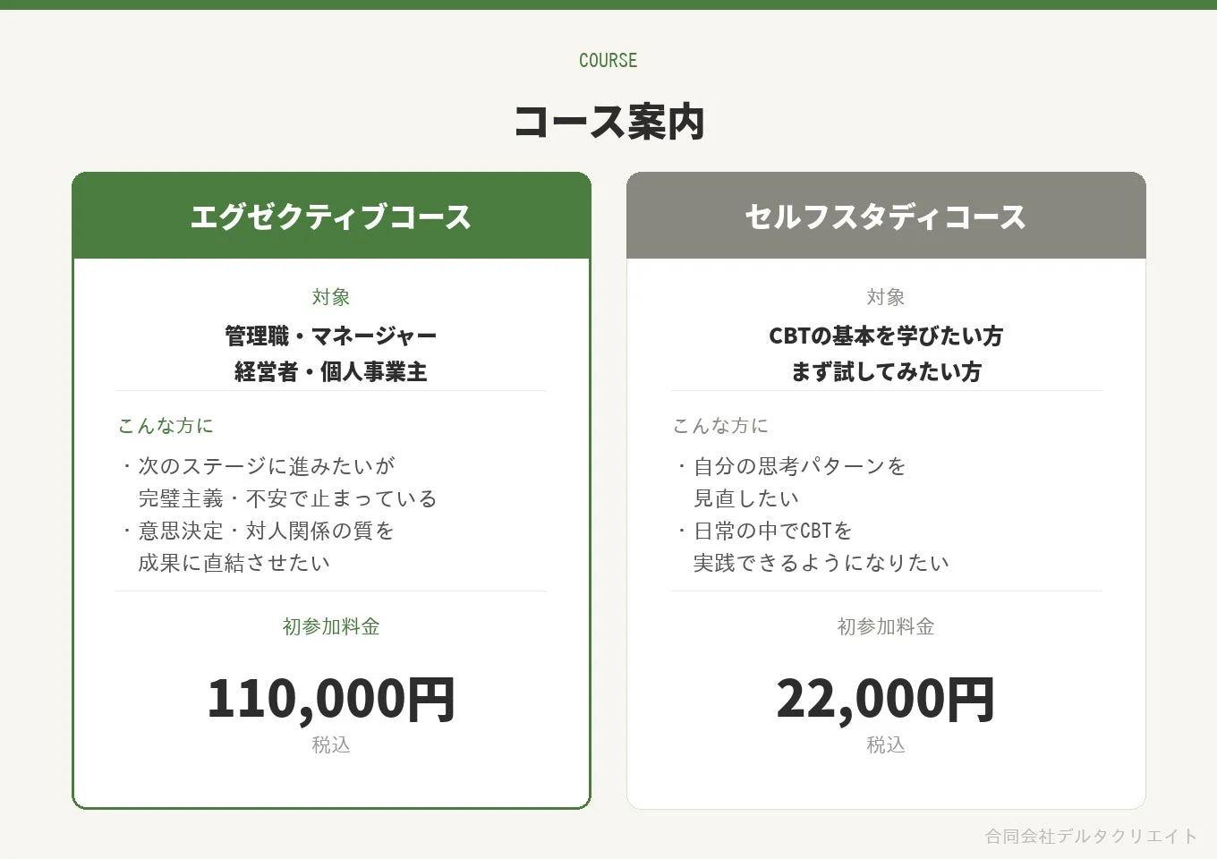 CBTジム コース案内