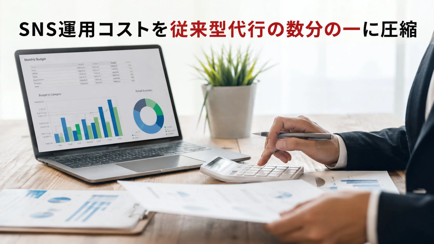 SNS運用コストを従来型代行の数分の一に圧縮