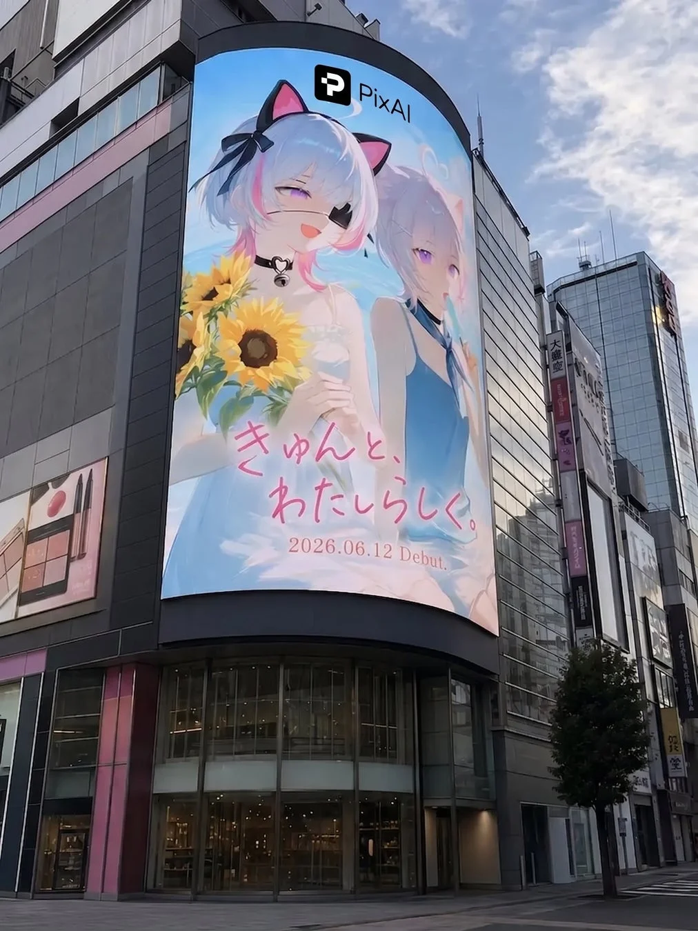 デジタルサイネージの広告イメージ